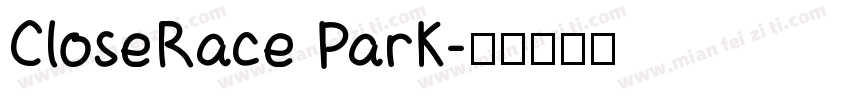 CloseRace Park字体转换